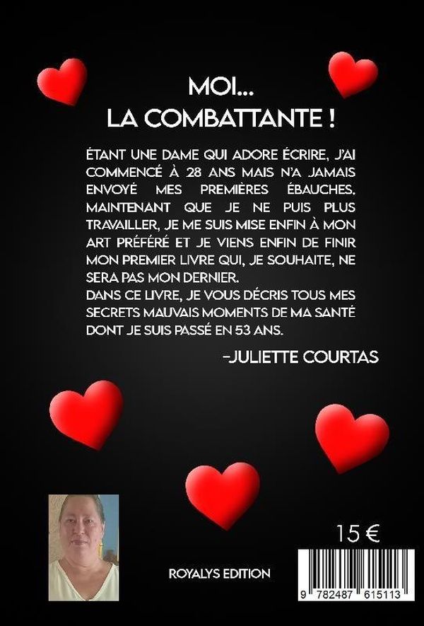 Quatrième de couverture de « MOI...LA COMBATTANTE »