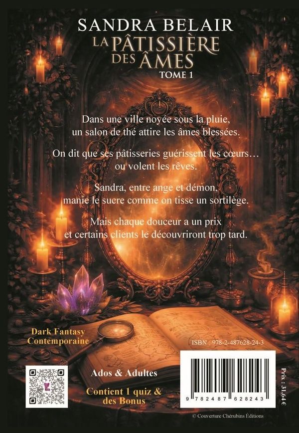 Quatrième de couverture de « la Pâtissière des Âmes »
