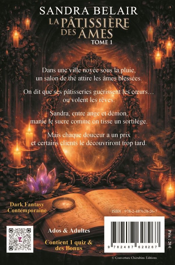 Quatrième de couverture de « La Pâtissière des Âmes »