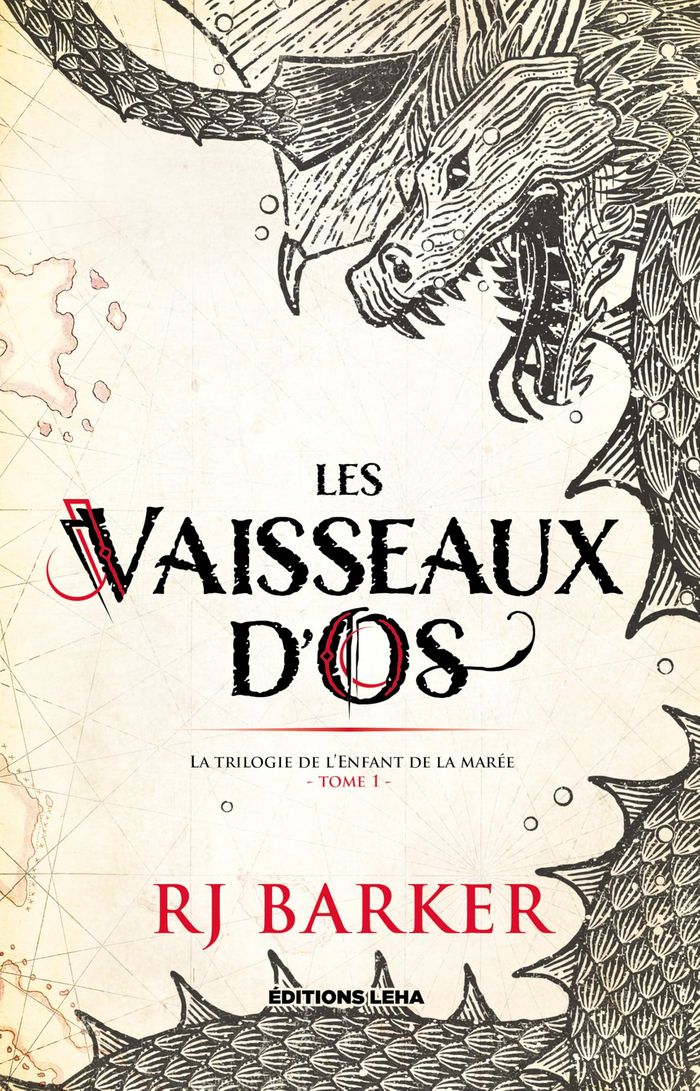 Couverture du livre « TRILOGIE DE L'ENFANT DE LA MAREE - T01 - LES VAISSEAUX D'OS - LA TRILOGIE DE L'ENFANT DE LA MAREE TO » de Rj Barker, librairie Les Contes Infusés à Corte