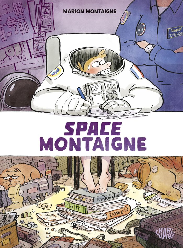 Couverture du livre « SPACE MONTAIGNE », librairie Les Contes Infusés à Corte