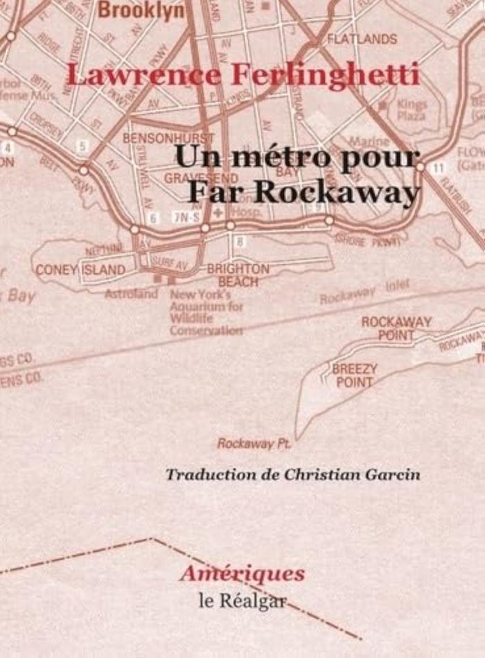 Couverture du livre « Un métro pour Far Rockaway » de Lawrence Ferlinghetti, librairie Les Contes Infusés à Corte