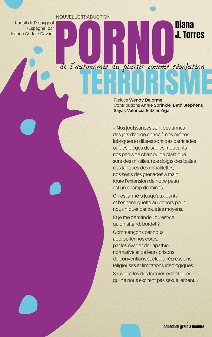 Couverture du livre « Pornoterrorisme : de l'autonomie du plaisir comme révolution » de Diana J. Torres, librairie Les Contes Infusés à Corte