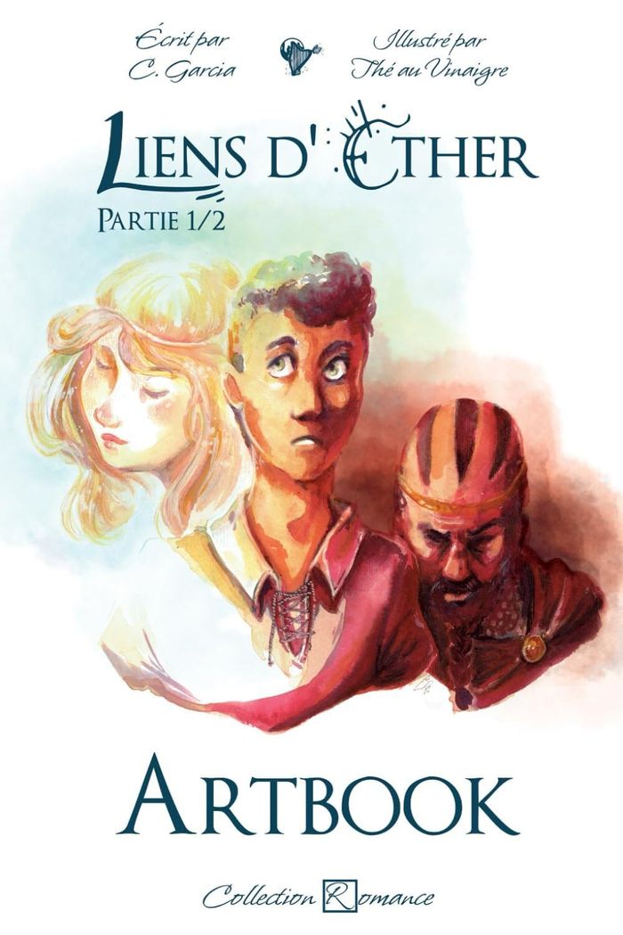 Couverture du livre « Liens d'éther : artbook » de C. Garcia, librairie Les Contes Infusés à Corte