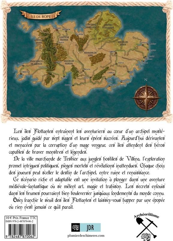 Quatrième de couverture de « LES ILES FLOTTANTES »
