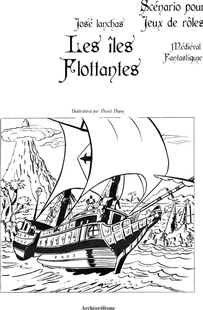 Couverture du livre « LES ILES FLOTTANTES » de Lanchas/dupuy, librairie Les Contes Infusés à Corte