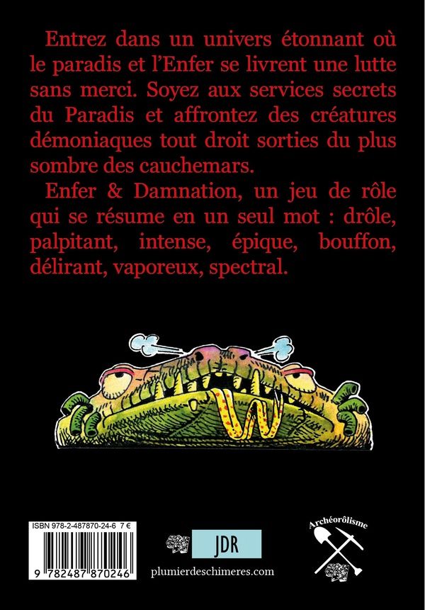 Quatrième de couverture de « ENFER & DAMNATION »