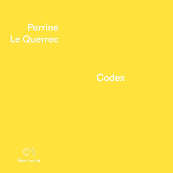 Couverture du livre « Codex » de Perrine Le Querrec, librairie Les Contes Infusés à Corte