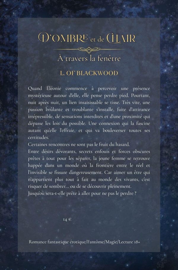 Quatrième de couverture de « À travers la fenêtre »