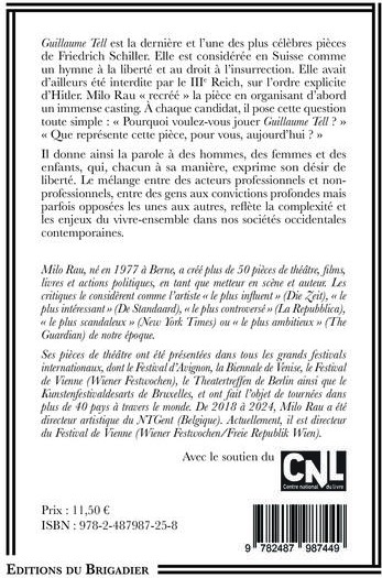 Quatrième de couverture de « Guillaume Tell (d'après Friedrich Schiller) »