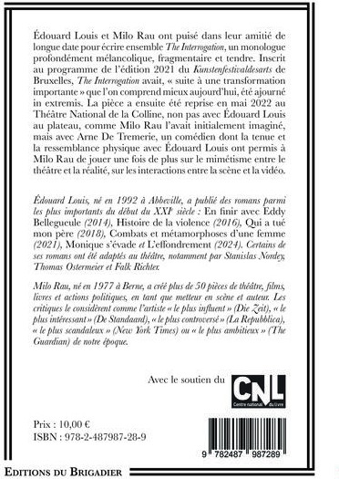Quatrième de couverture de « The Interrogation »