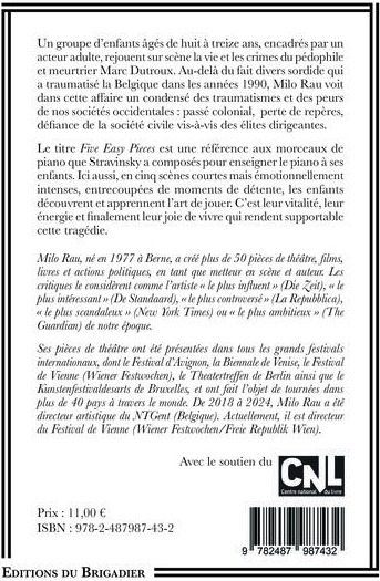 Quatrième de couverture de « Five Easy Pieces »