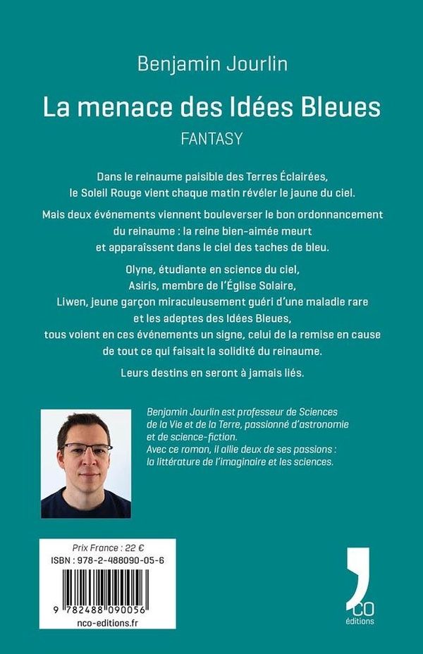Quatrième de couverture de « La menace des Idées Bleues : Roman »