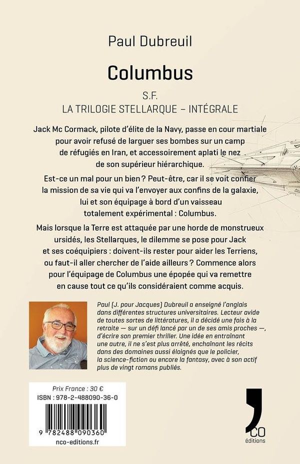 Quatrième de couverture de « Columbus : la trilogie stellarque intégrale »