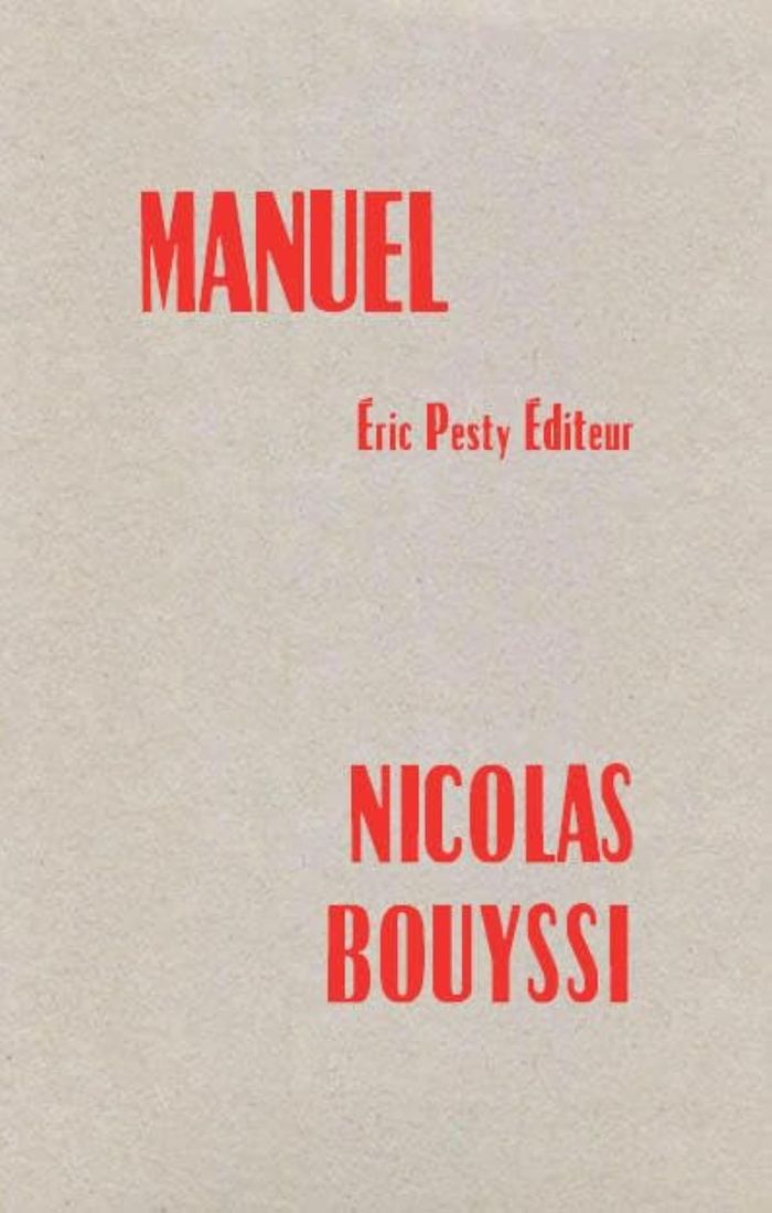 Couverture du livre « Manuel » de Nicolas Bouyssi, librairie Les Contes Infusés à Corte