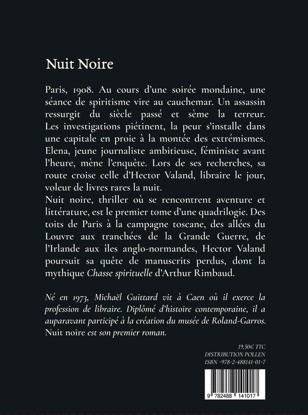Quatrième de couverture de « NUIT NOIRE »