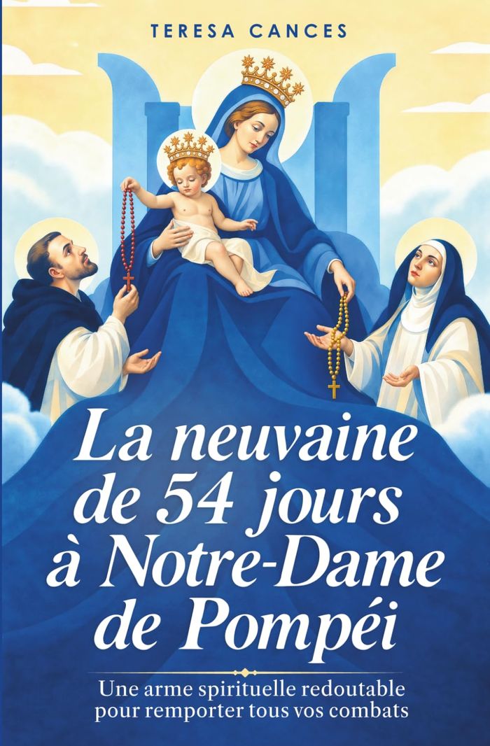 Couverture du livre « La neuvaine de 54 jours à Notre-Dame de Pompéi » de Teresa Cances, librairie Les Contes Infusés à Corte