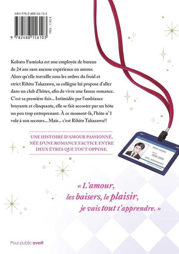 Quatrième de couverture de « DOUCES LECONS D'EXTASE - TOME 01 »