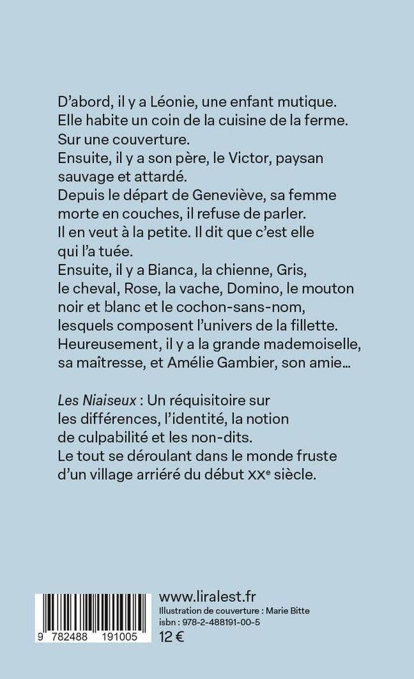 Quatrième de couverture de « Les niaiseux »