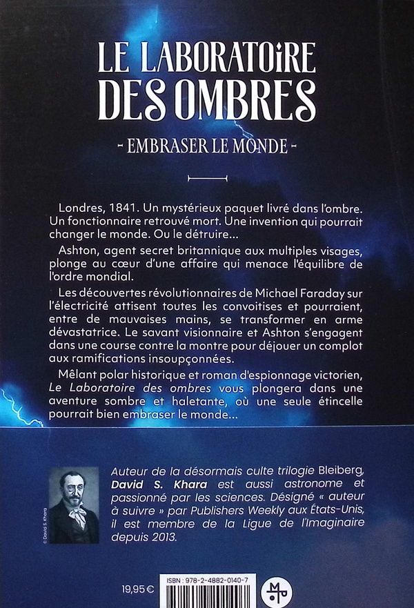 Quatrième de couverture de « Le laboratoire des ombres : embraser le monde »