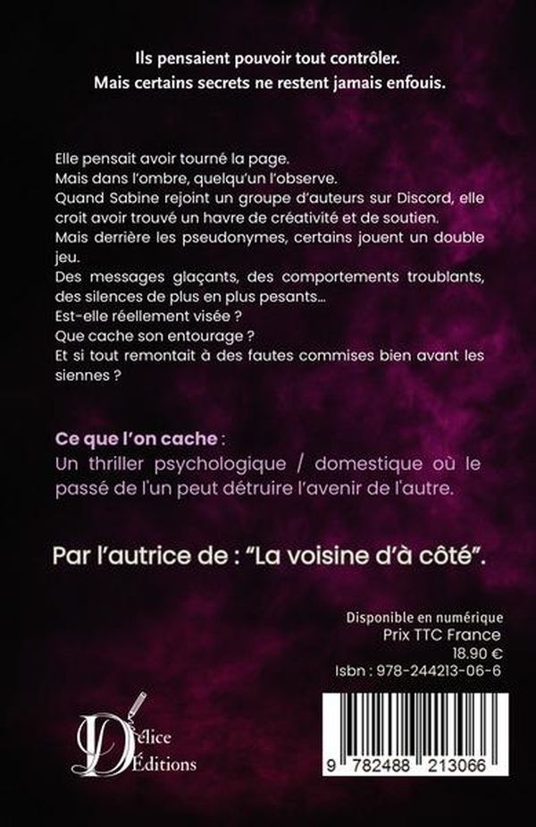 Quatrième de couverture de « Ce que l'on cache »