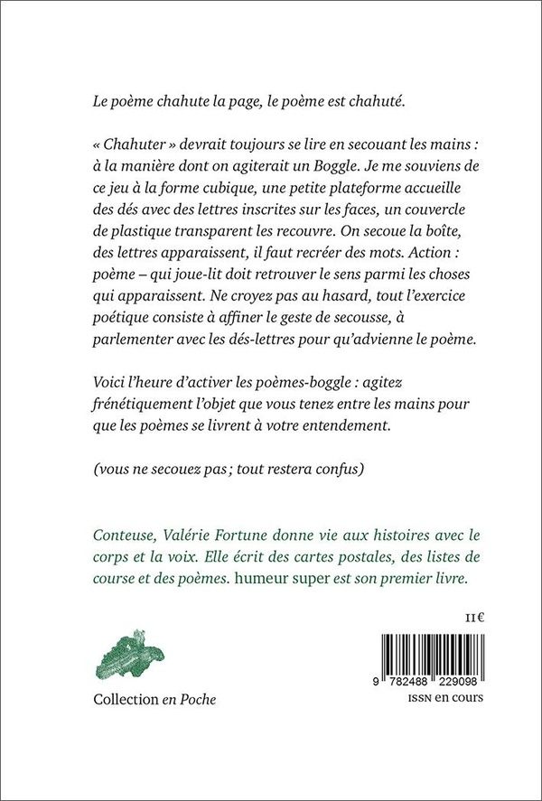 Quatrième de couverture de « Humeur super »