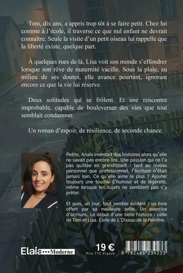 Quatrième de couverture de « L'OISEAU DE LA FENETRE »