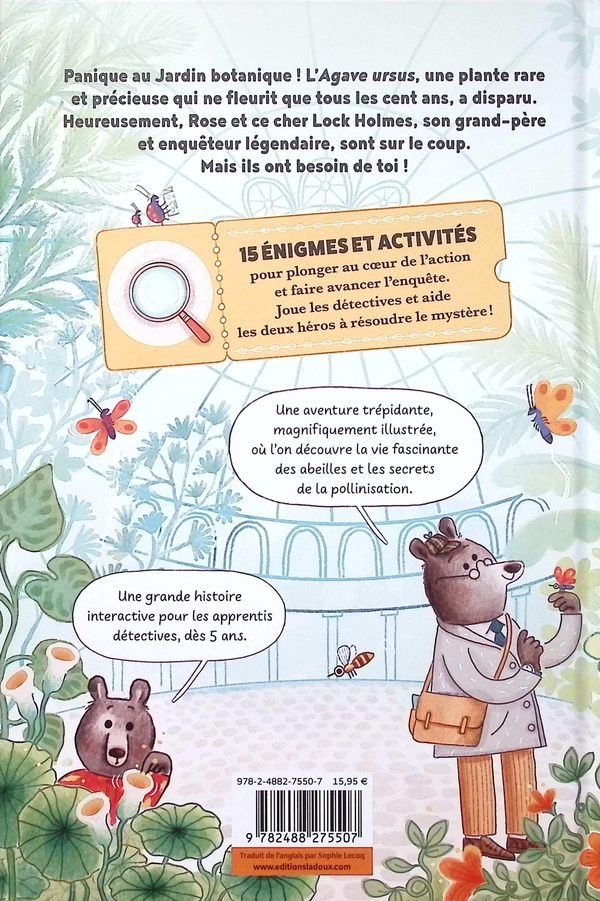 Quatrième de couverture de « Le mystère de la fleur centenaire »