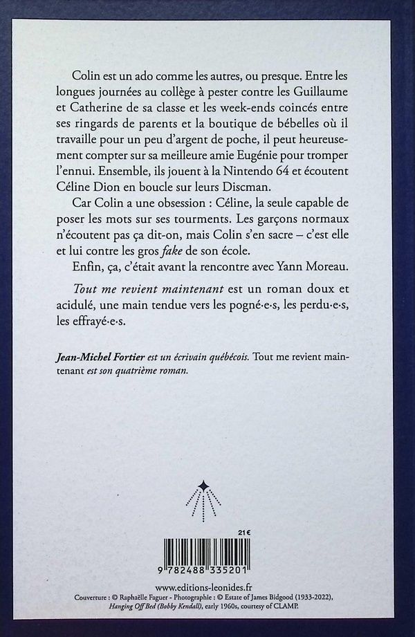 Quatrième de couverture de « Tout me revient maintenant »