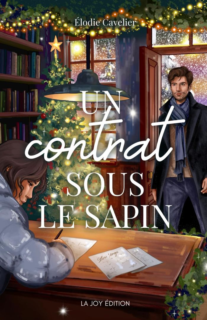 Couverture du livre « Un contrat sous le sapin » de Élodie Cavelier, librairie Les Contes Infusés à Corte