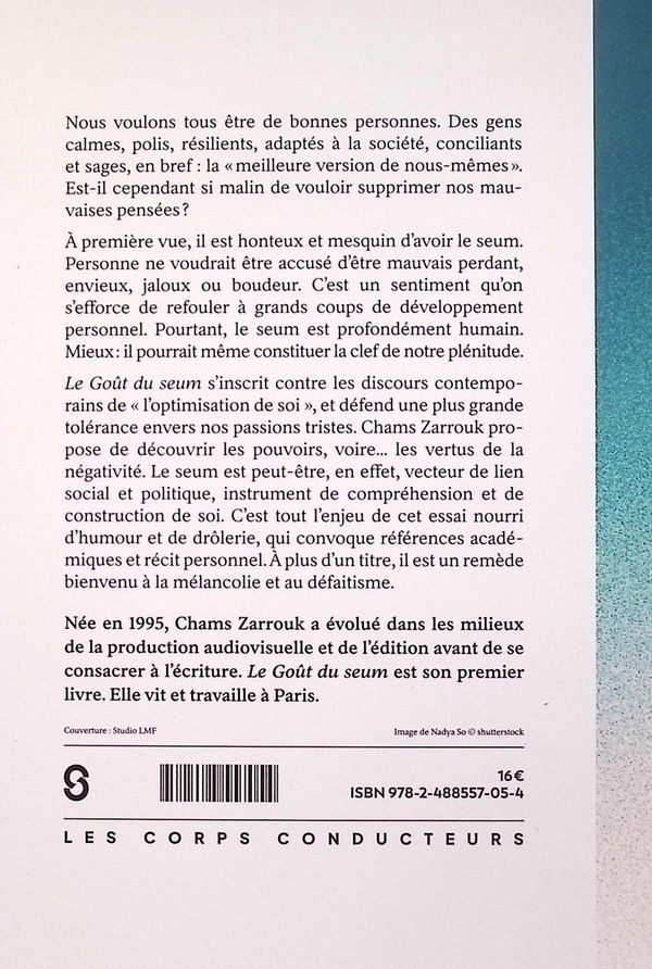 Quatrième de couverture de « Le goût du seum : vivre haut nos frustrations »