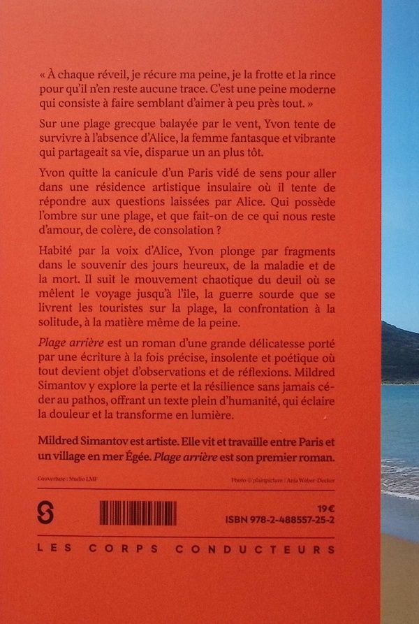 Quatrième de couverture de « Plage arrière »