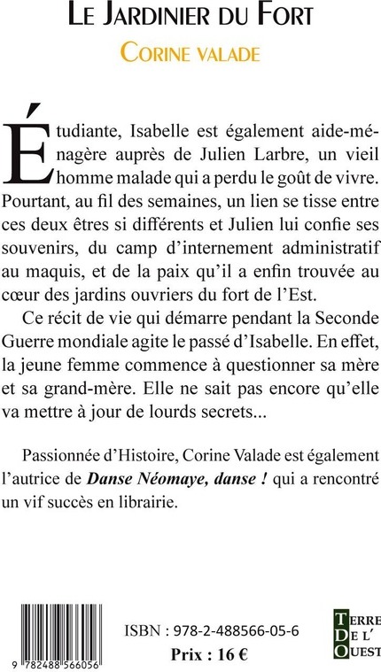 Quatrième de couverture de « Le jardinier du fort : roman »