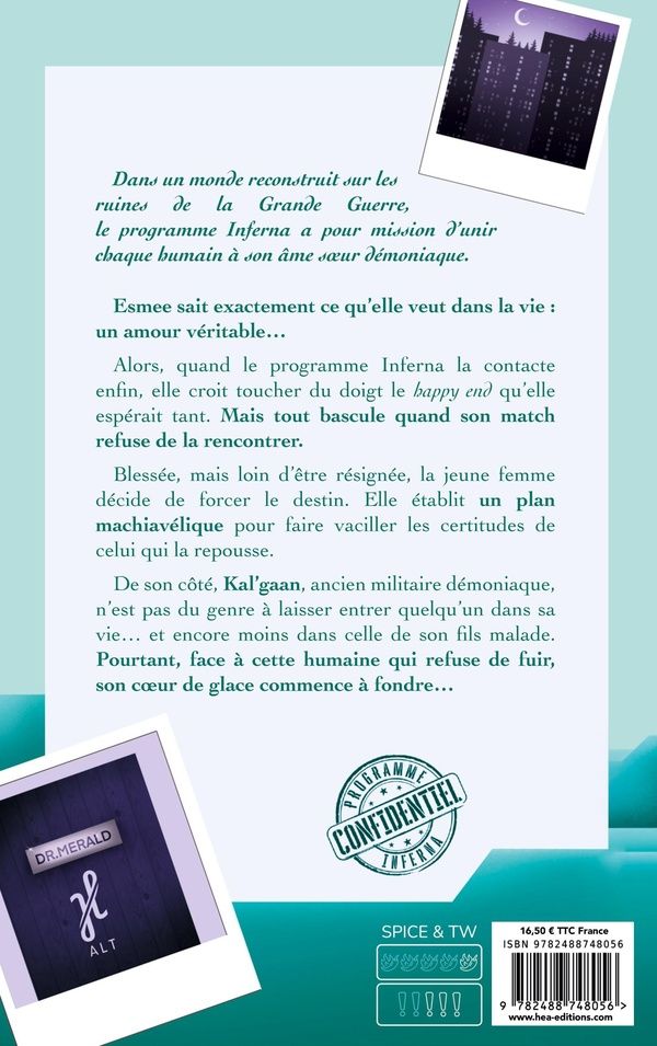 Quatrième de couverture de « Liée au démon »