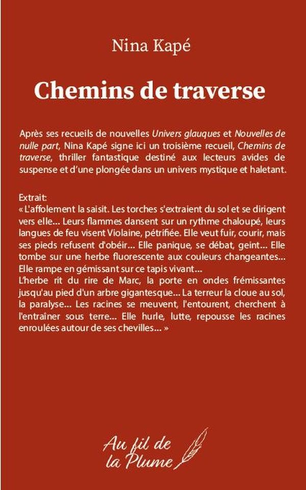 Quatrième de couverture de « Chemins de traverse »
