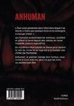 Quatrième de couverture de « Anhuman »