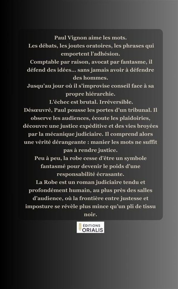 Quatrième de couverture de « LA ROBE »