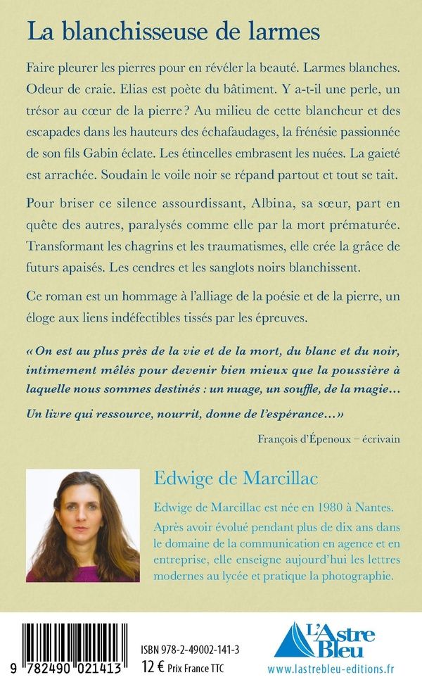 Quatrième de couverture de « La blanchisseuse de larmes »