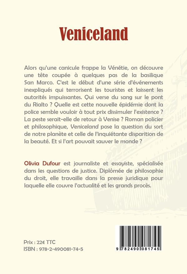 Quatrième de couverture de « Veniceland : roman »