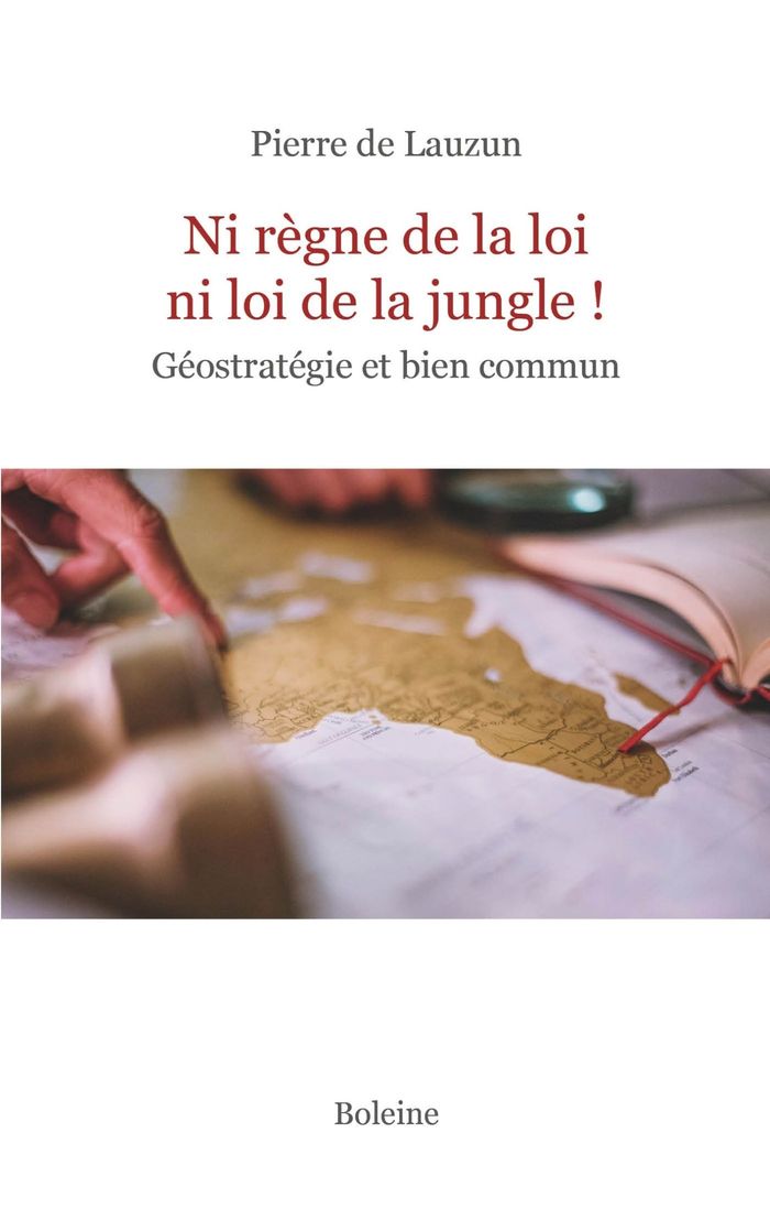 Couverture du livre « Ni règne de la loi ni loi de la jungle ! : géostratégie et bien commun » de Pierre de Lauzun, librairie Les Contes Infusés à Corte