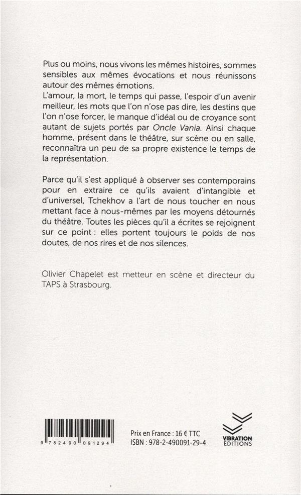 Quatrième de couverture de « Oncle Vania »