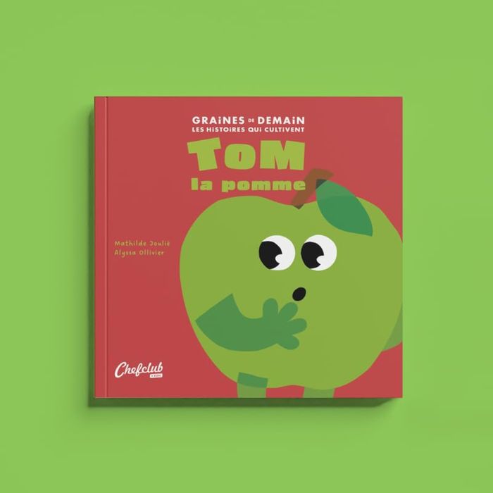 Couverture du livre « Tom la pomme » de Mathilde Joulié, librairie Les Contes Infusés à Corte