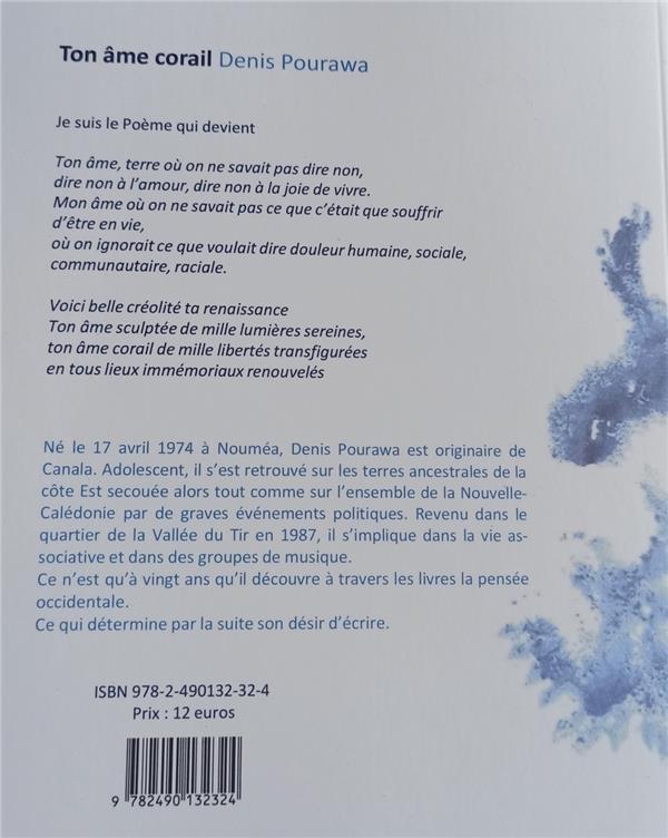 Quatrième de couverture de « TON AME CORAIL »