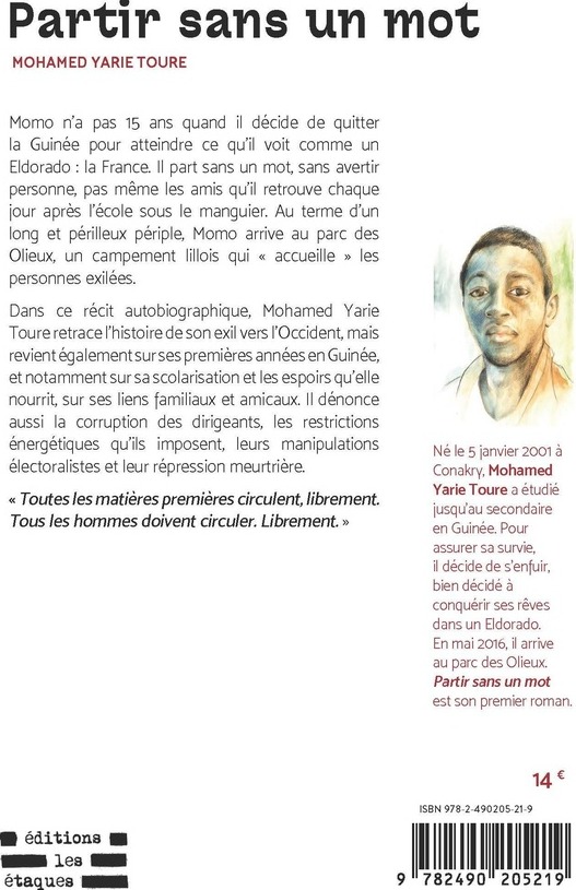 Quatrième de couverture de « Partir sans un mot »