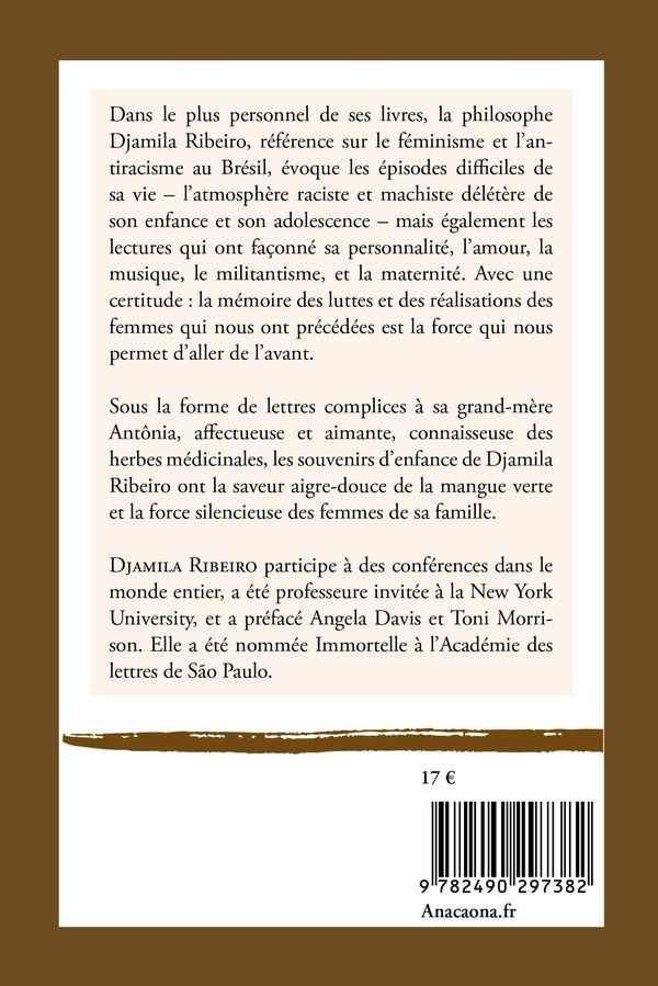 Quatrième de couverture de « Ta magie m'a menée jusqu'ici : lettres à ma grand-mère »