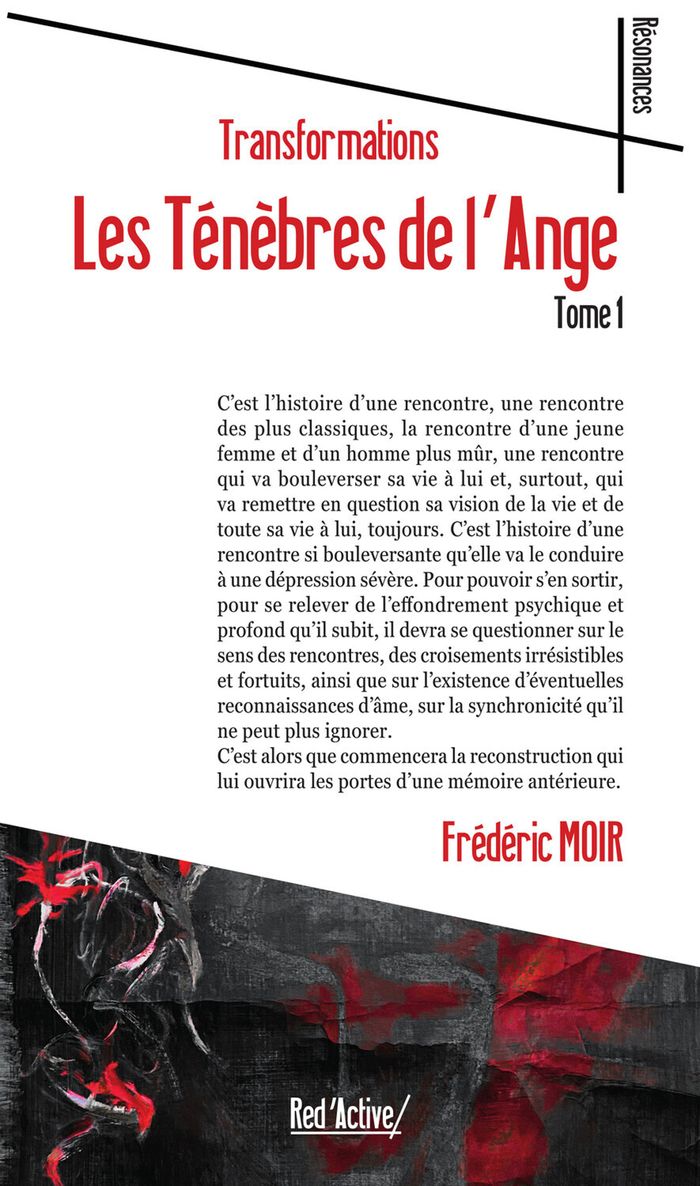 Couverture du livre « Les Ténèbres de l'ange : Transformations » de Frédéric Moir, librairie Les Contes Infusés à Corte
