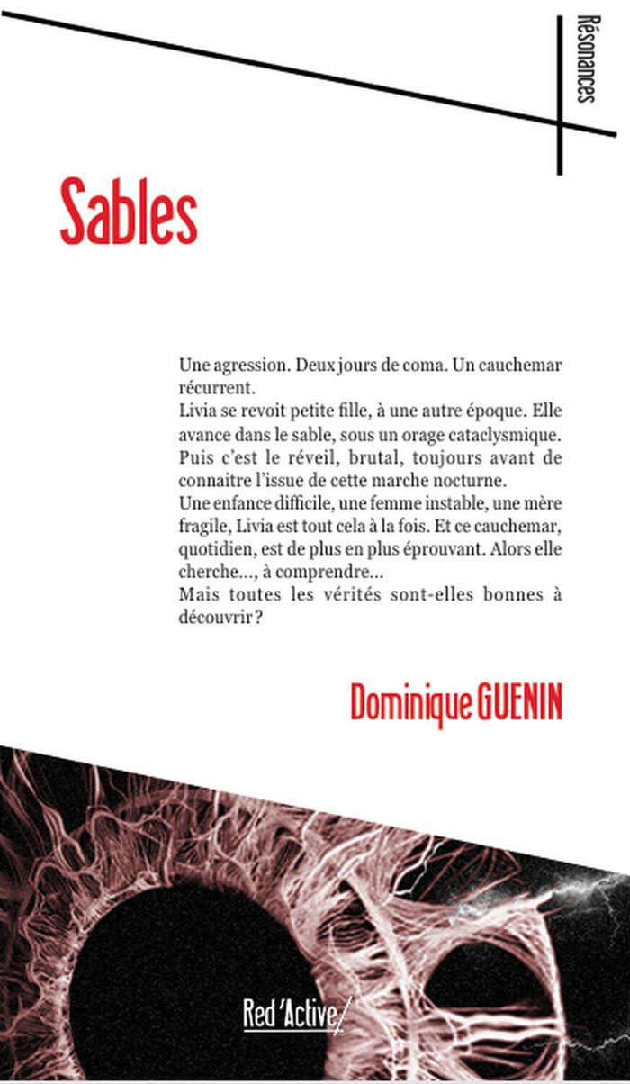 Couverture du livre « Sables » de Dominique Guenin, librairie Les Contes Infusés à Corte