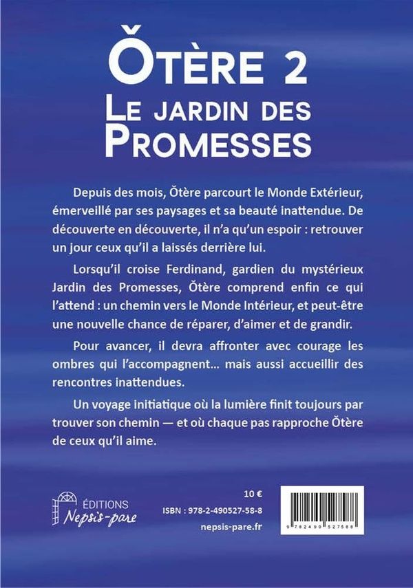 Quatrième de couverture de « Le jardin des promesses »