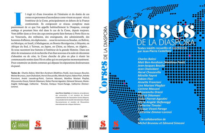 Couverture du livre « CORSES DE LA DIASPORA » de Castellani J-Pierre, librairie Les Contes Infusés à Corte