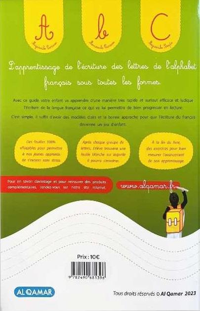 Quatrième de couverture de « MON GUIDE D'ECRITURE POUR LES »